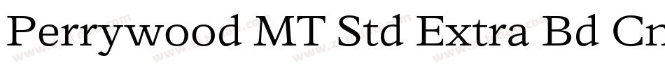 Perrywood MT Std Extra Bd Cn It字体转换